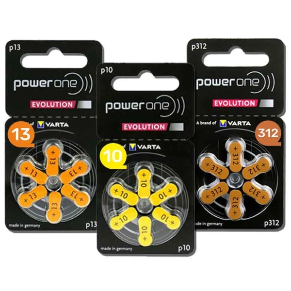 סוללה למכשיר שמיעה של חברת פאוור וואן 